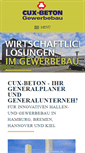 Mobile Screenshot of cuxbeton-gewerbebau.de